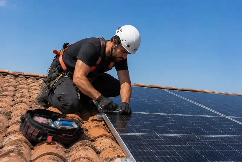 Maintenance et monitoring de panneaux solaires à Potelières