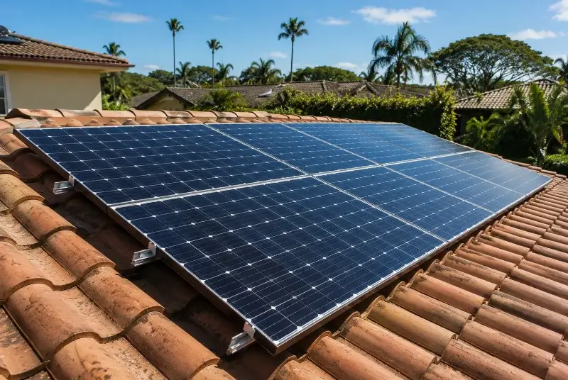 Installation de panneaux solaires à Potelières